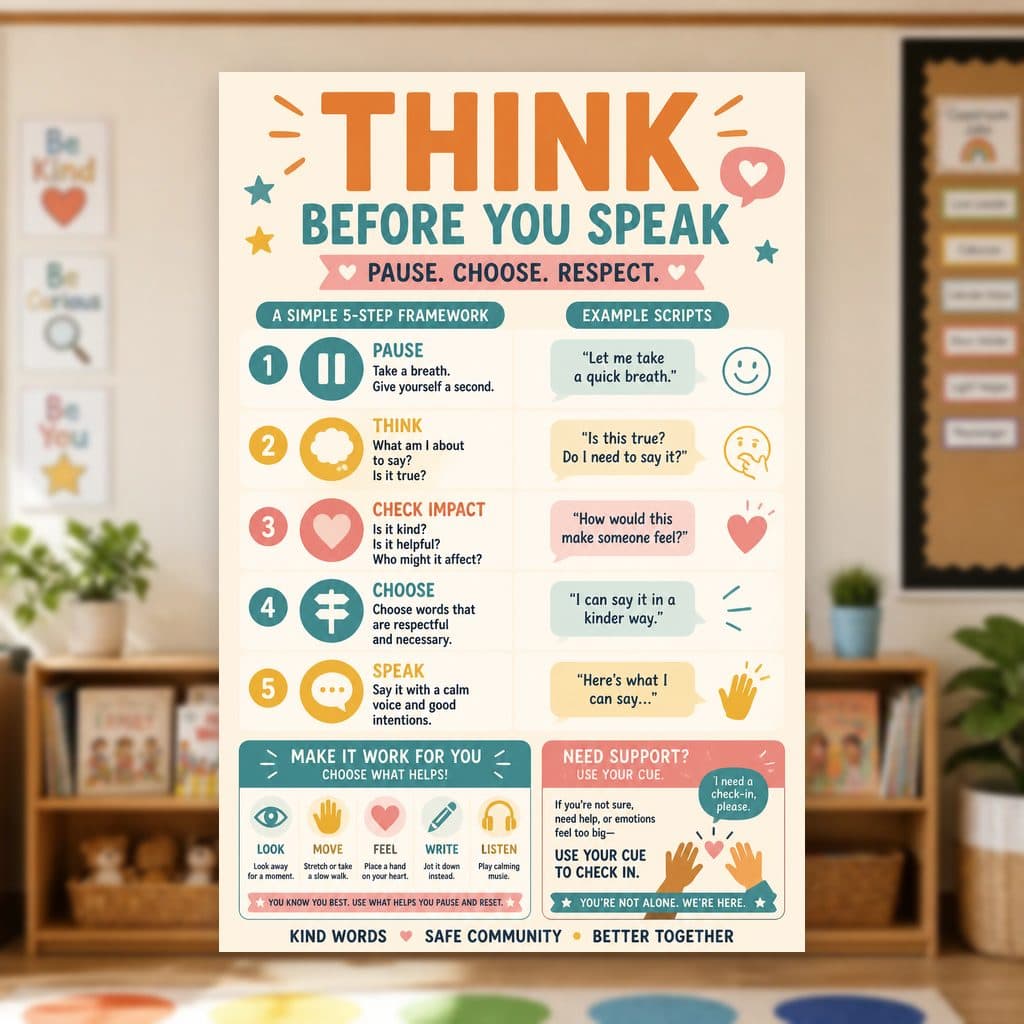 Think Before You Speak Poster