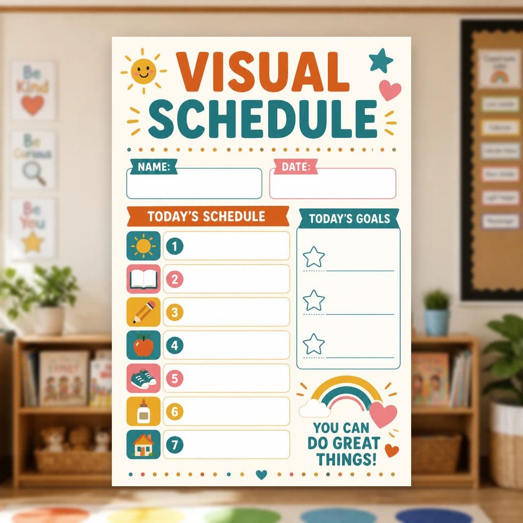 Visual Schedule Poster