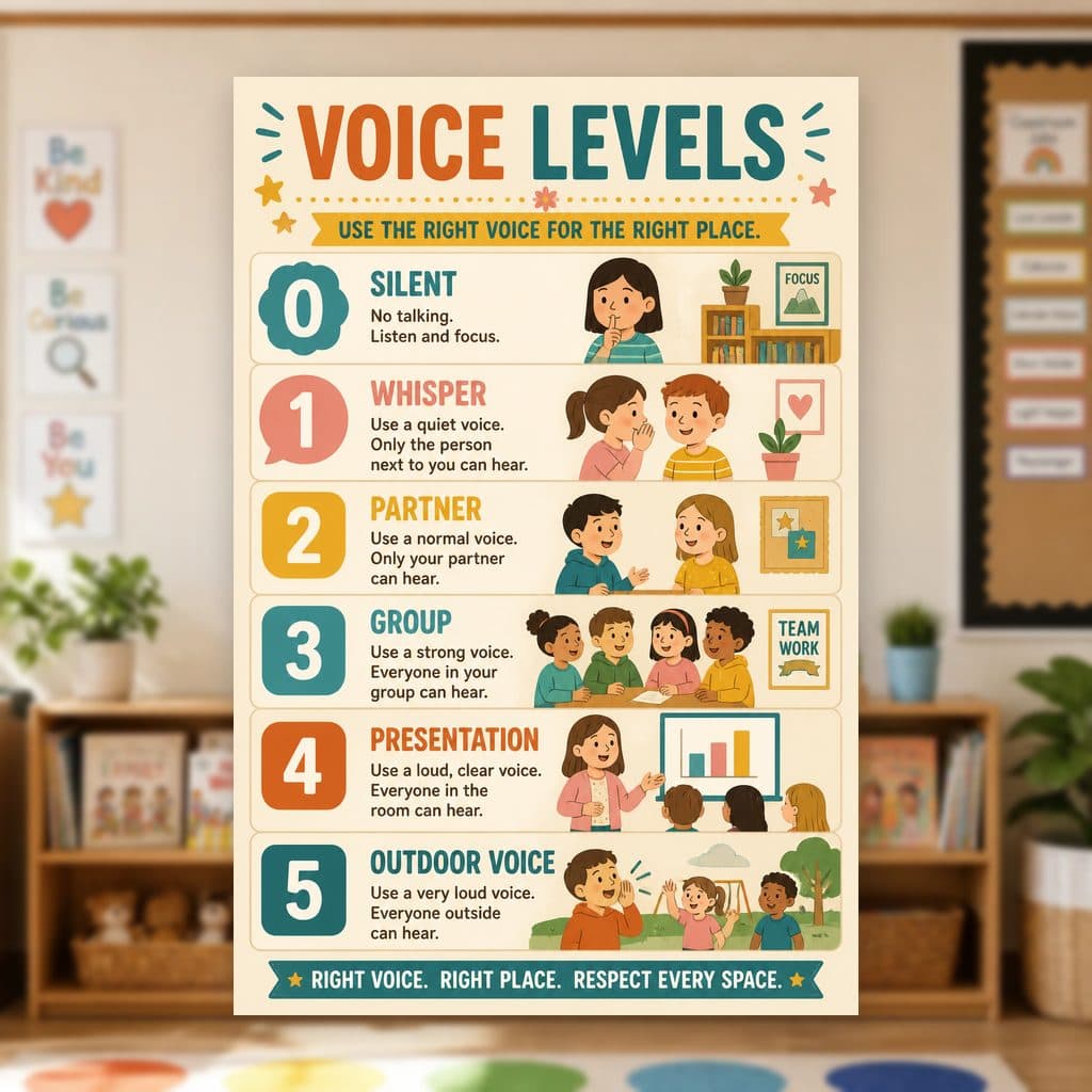 Voice Levels Poster