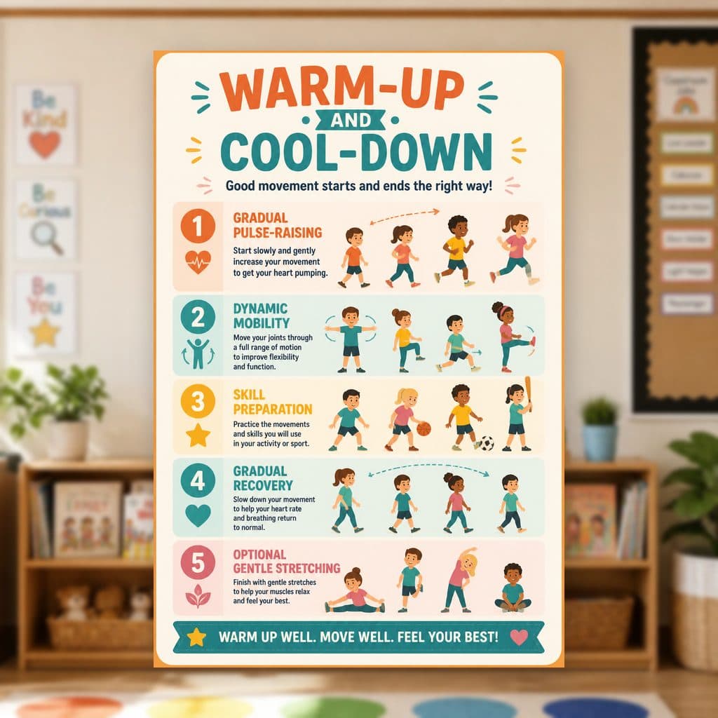 Warm-Up and Cool-Down Poster