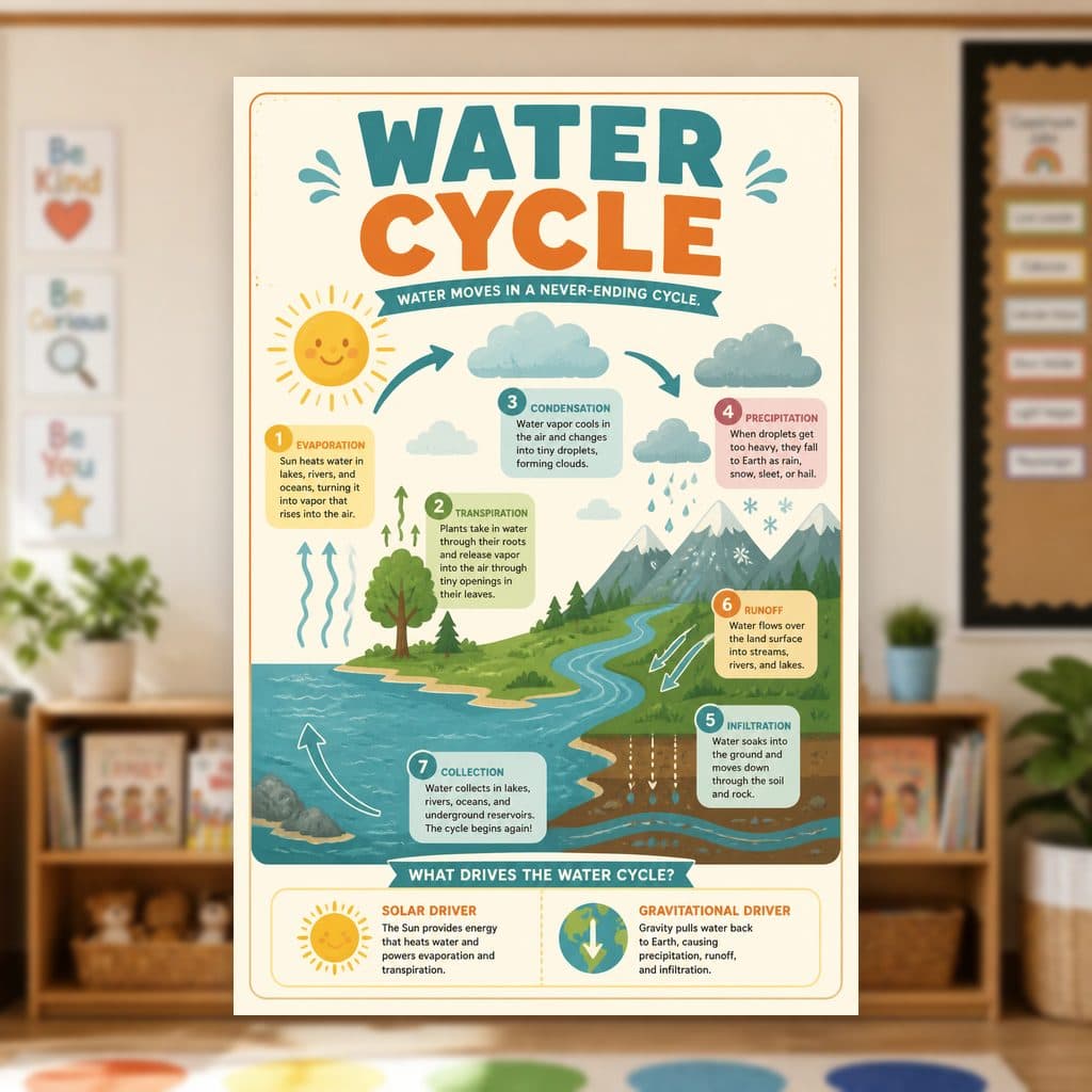 Water Cycle Poster