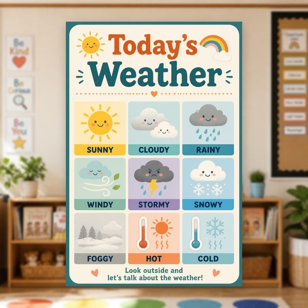 Weather Chart Poster