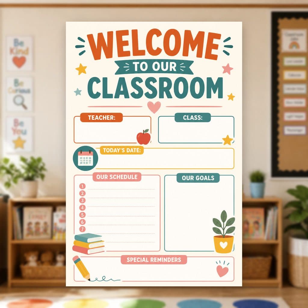 Welcome to Our Classroom Poster