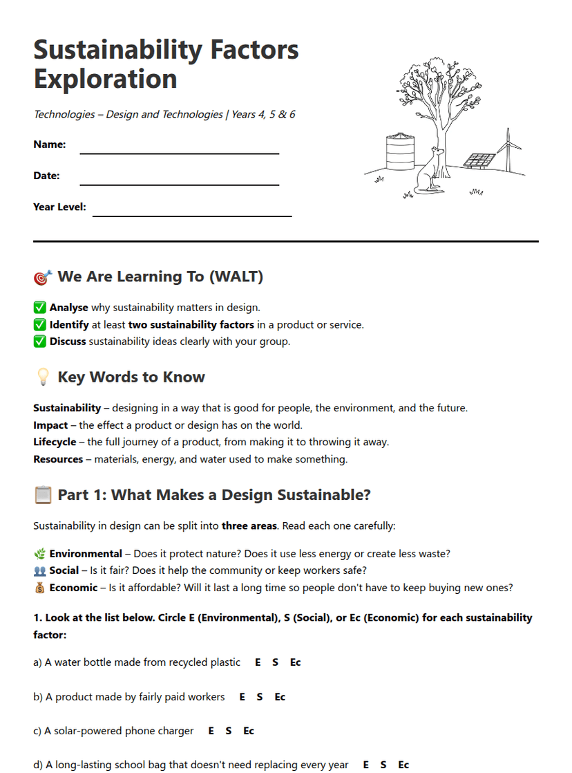 Sustainability Factors Exploration