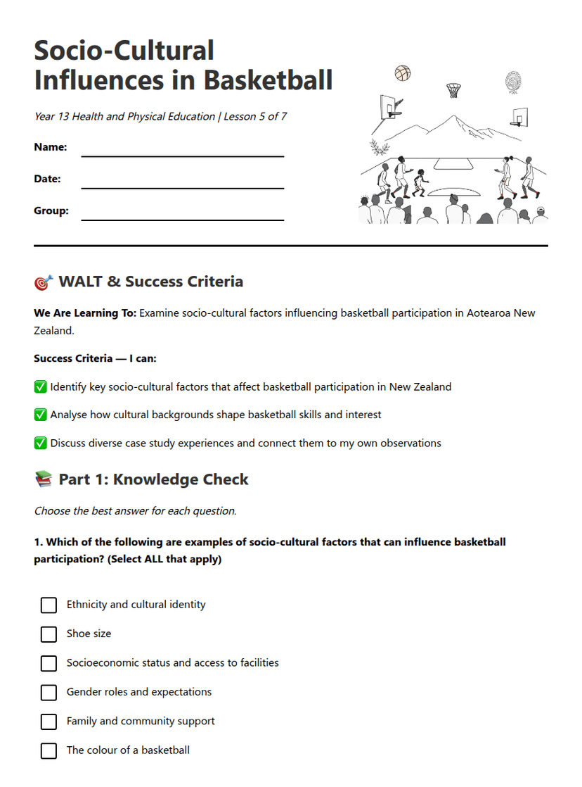 Socio-Cultural Influences in Basketball