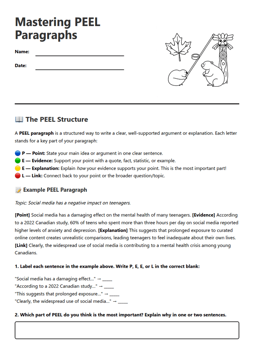 Mastering PEEL Paragraphs
