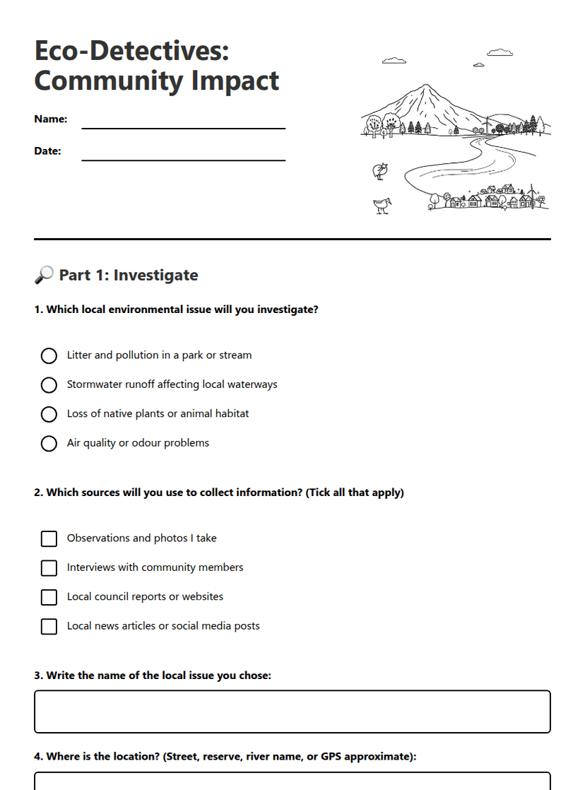 Eco-Detectives: Community Impact