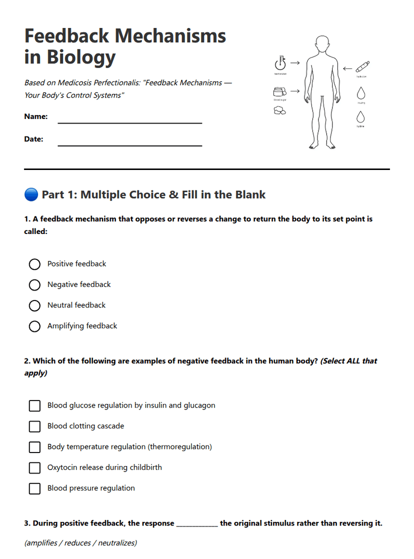 Feedback Mechanisms in Biology