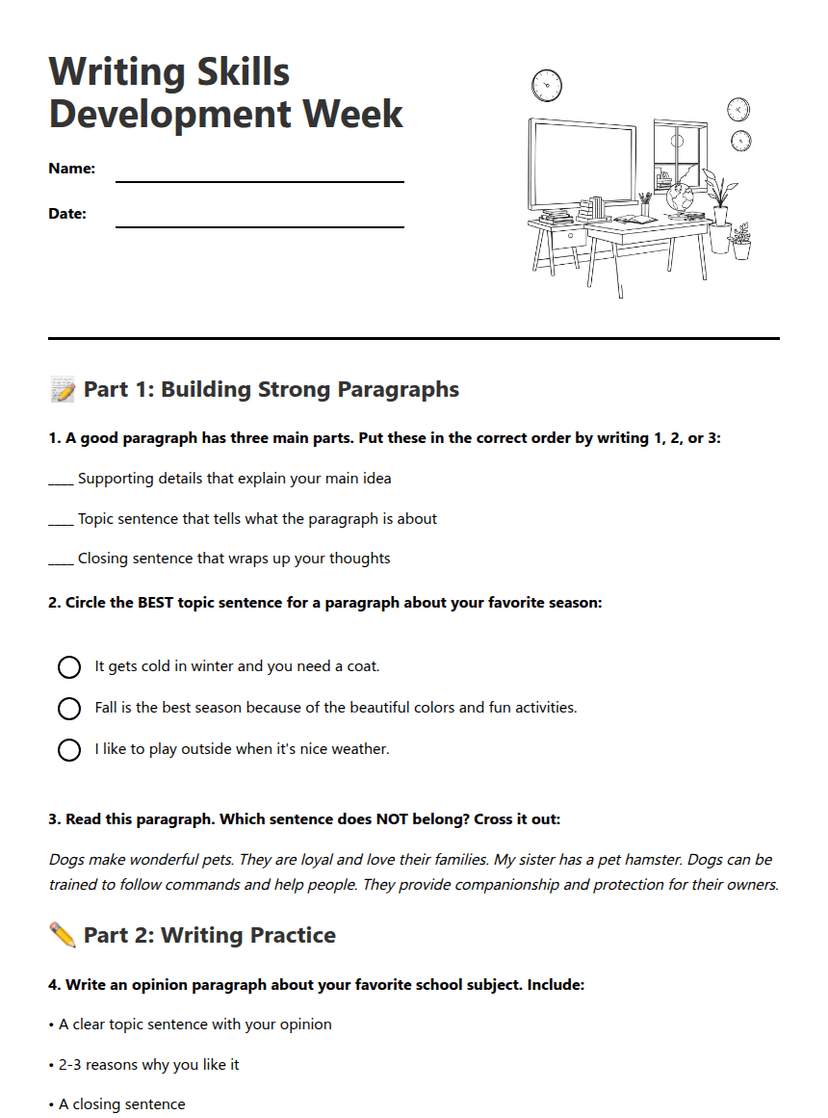 Writing Skills Development Week