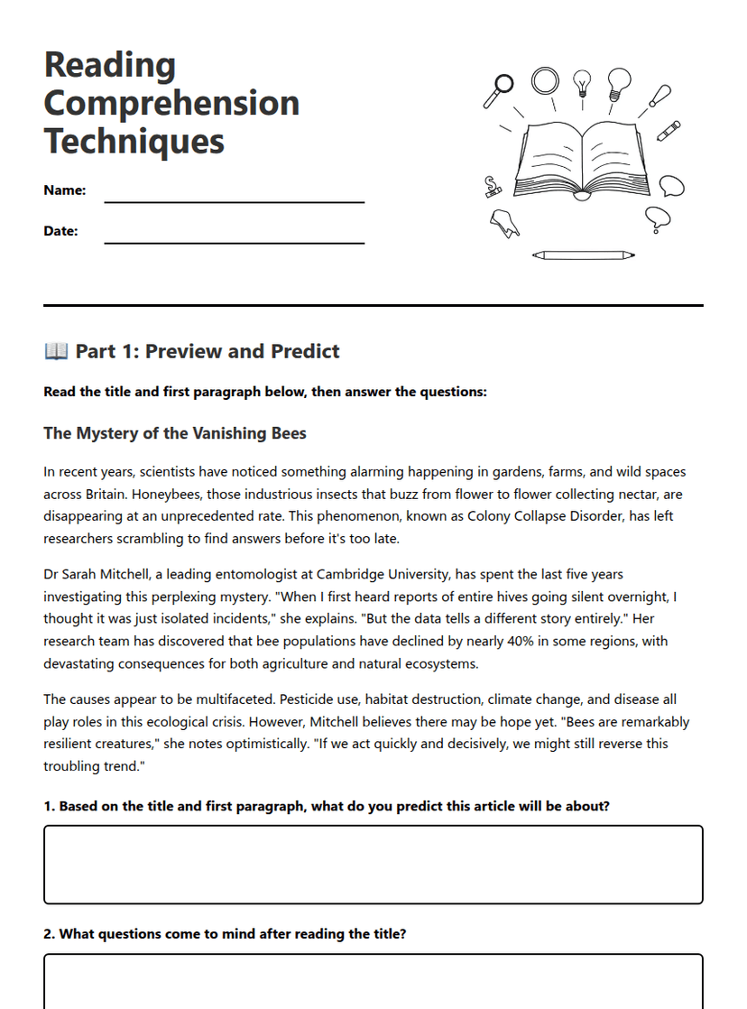Reading Comprehension Techniques