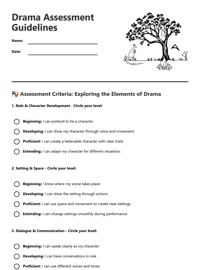 Drama Assessment Guidelines