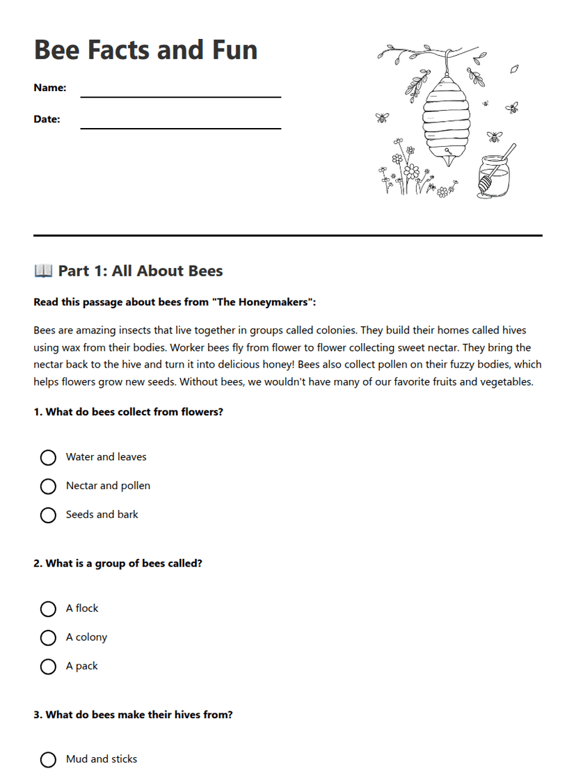 Bee Facts and Fun