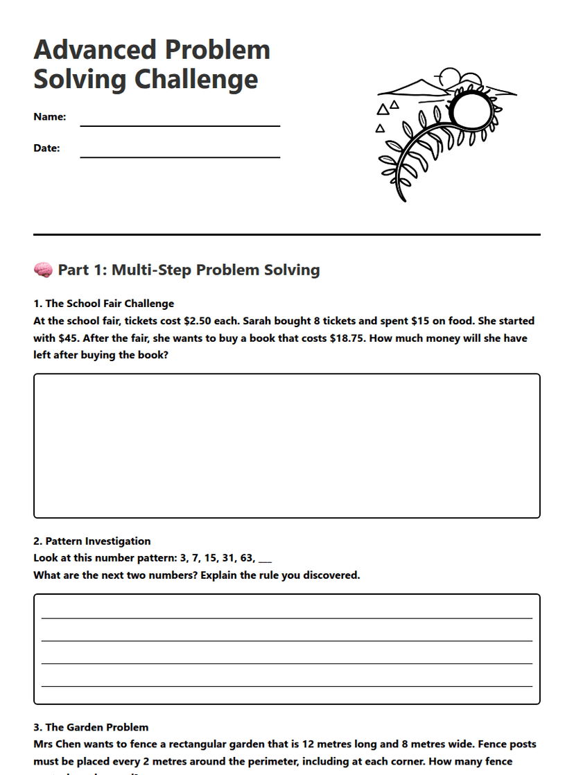 Advanced Problem Solving Challenge