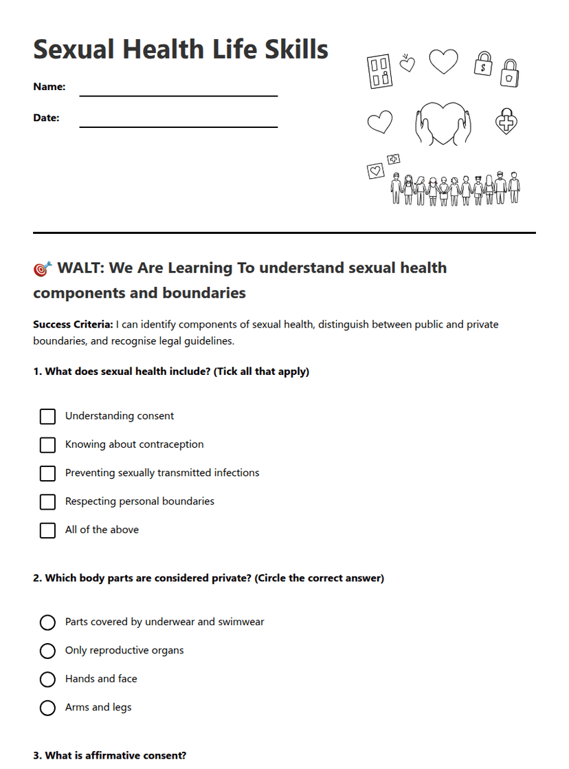 Sexual Health Life Skills