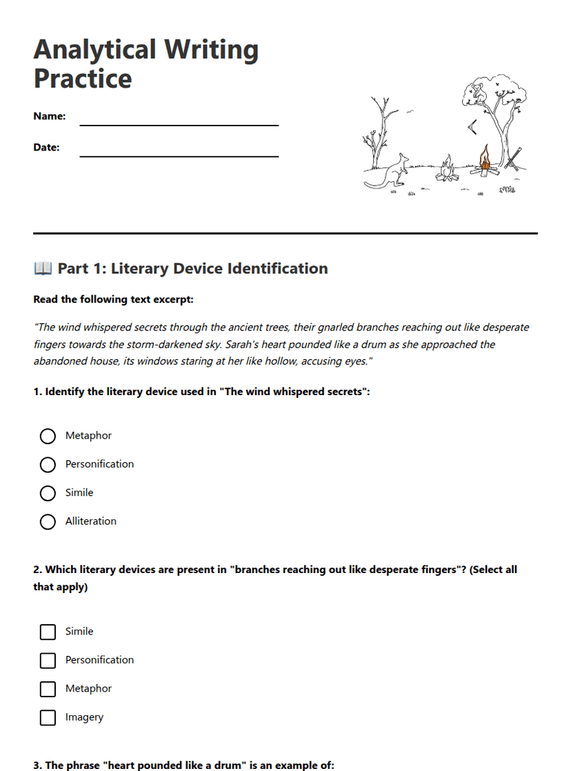 Analytical Writing Practice