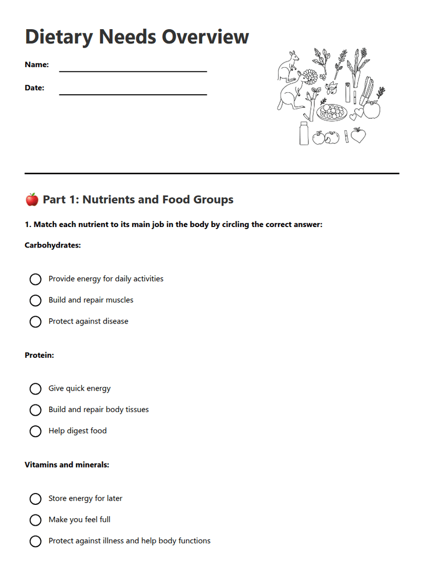 Dietary Needs Overview