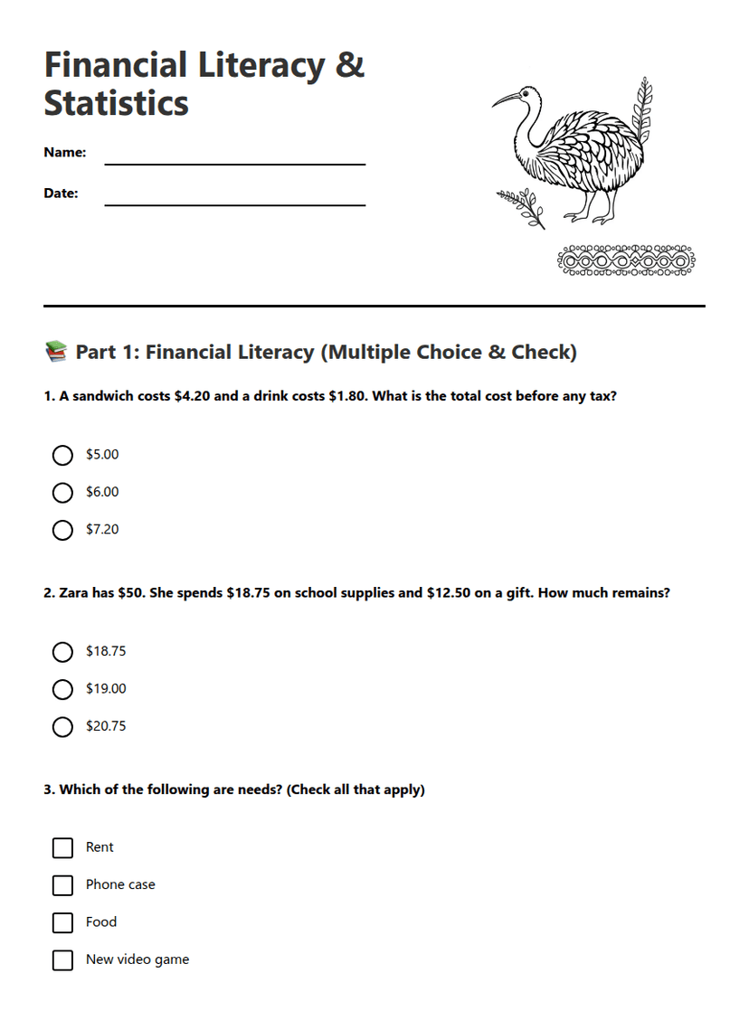 Financial Literacy & Statistics