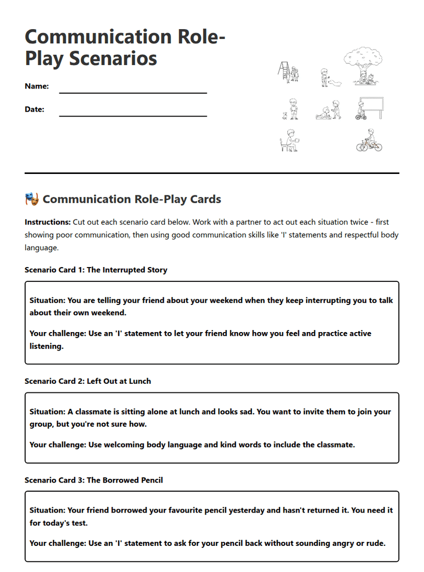 Communication Role-Play Scenarios