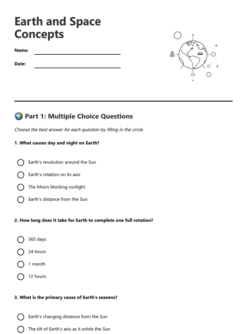 Earth and Space Concepts