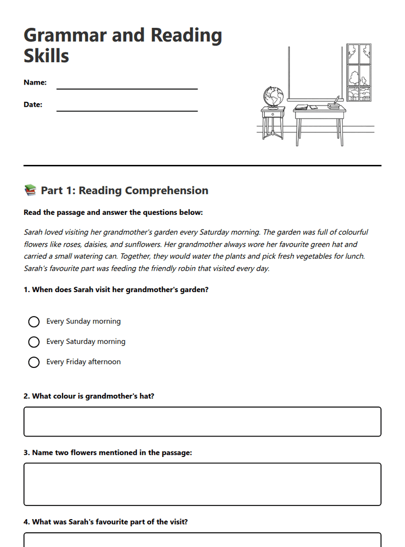 Grammar and Reading Skills