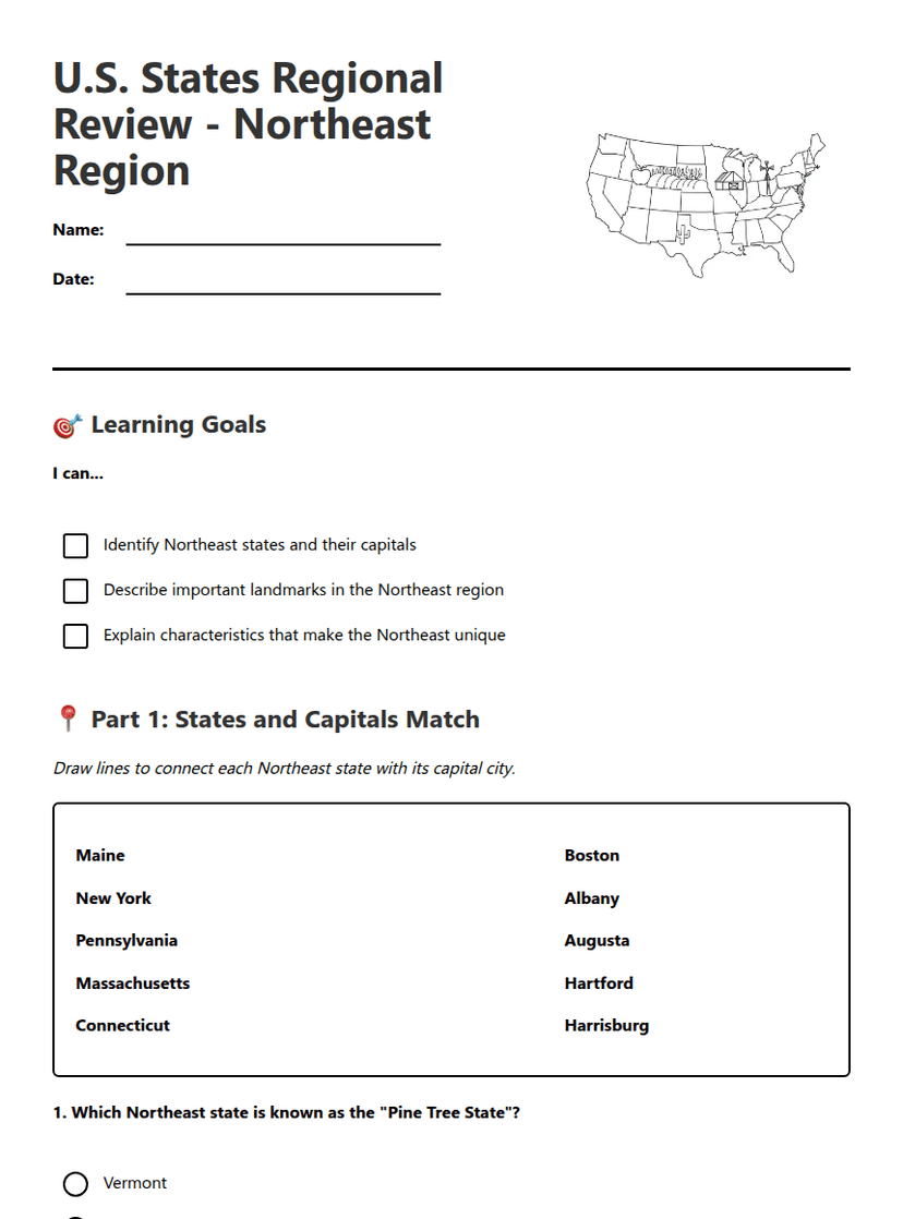 U.S. States Regional Review
