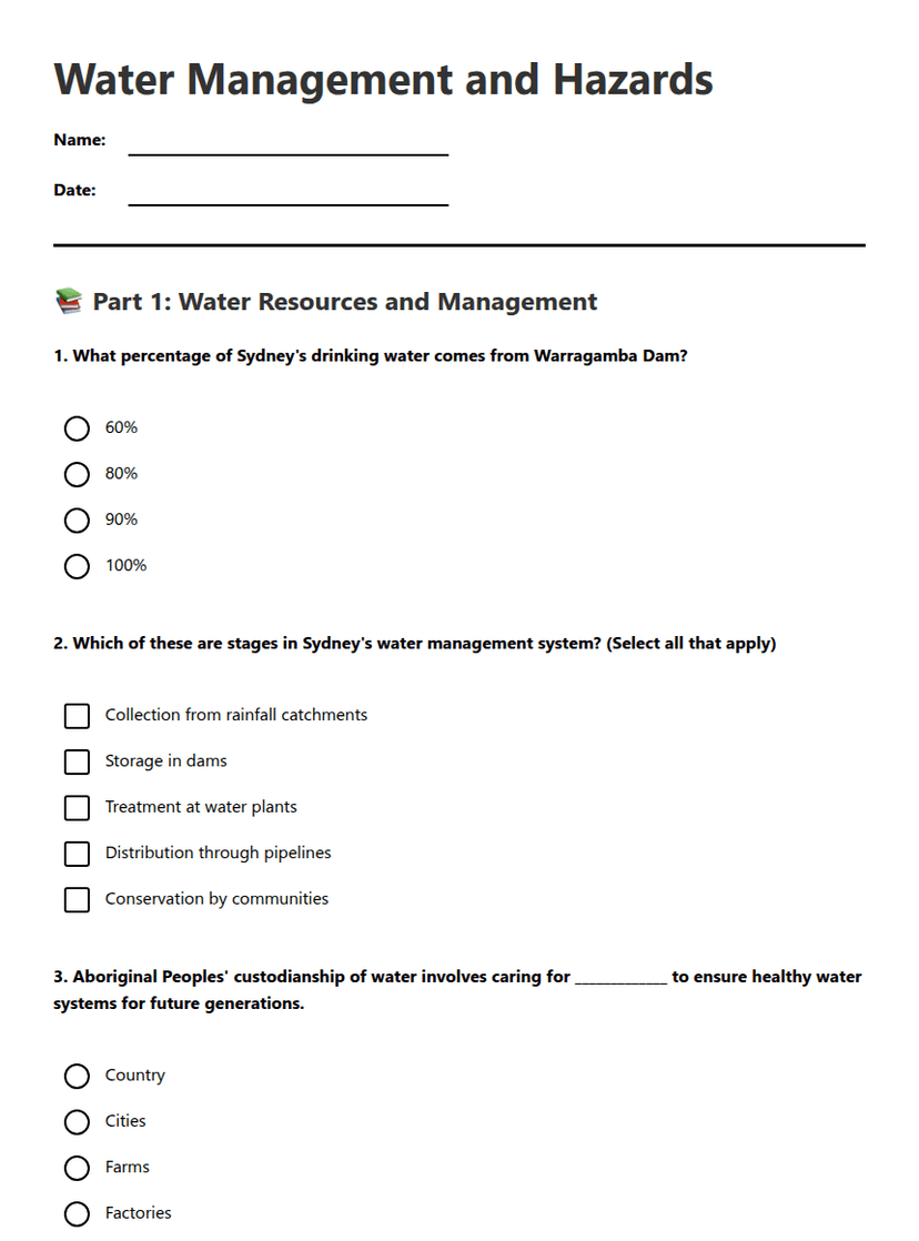 Water Management and Hazards