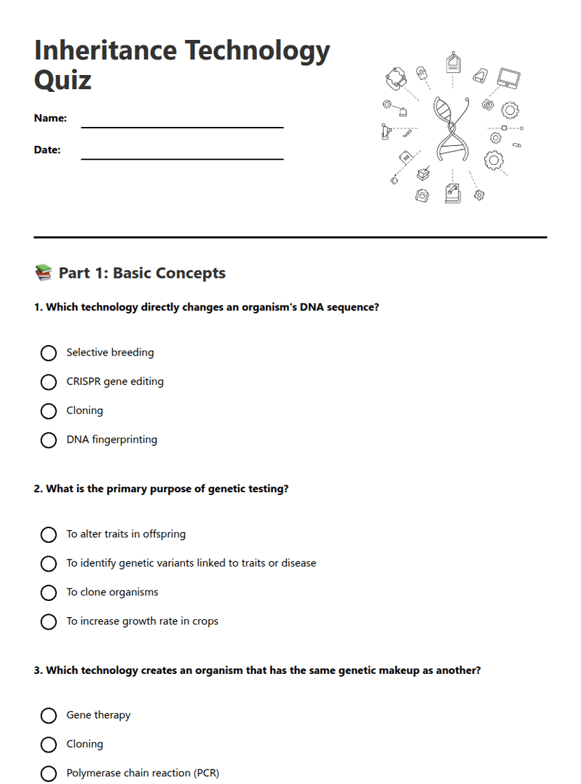 Inheritance Technology Quiz