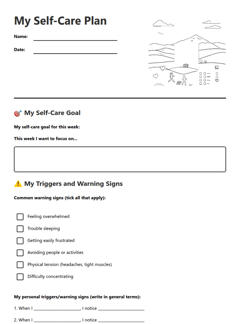My Self-Care Plan