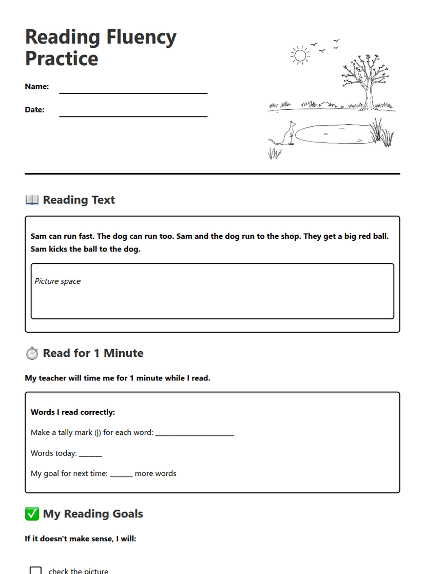 Reading Fluency Practice