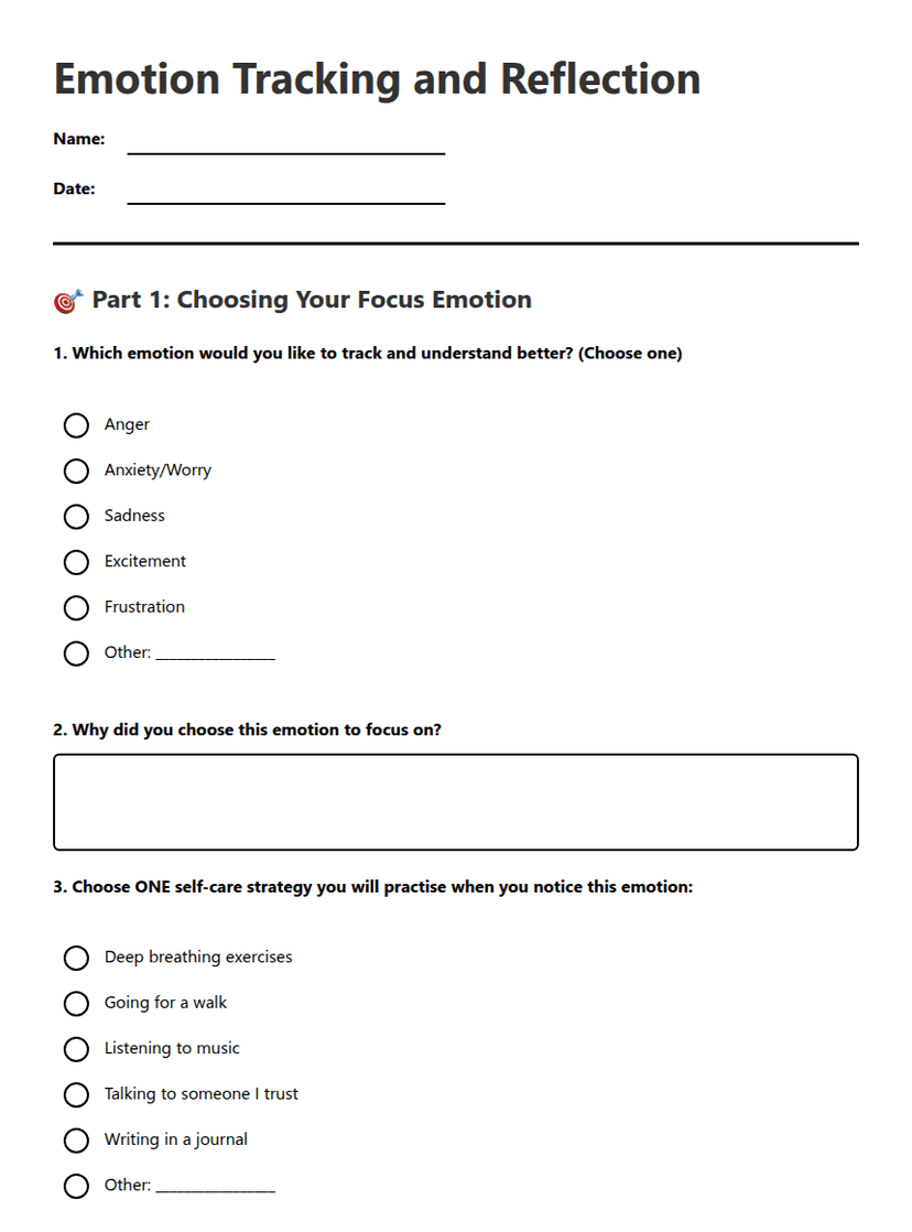 Emotion Tracking and Reflection