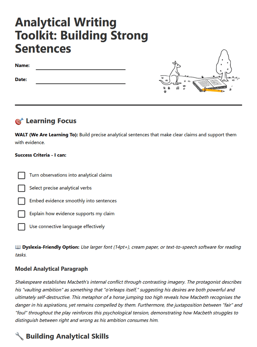 Analytical Writing Essentials