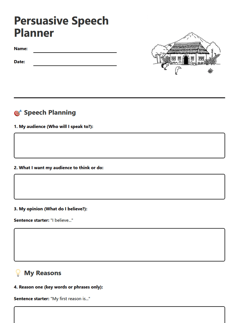 Persuasive Speech Planner