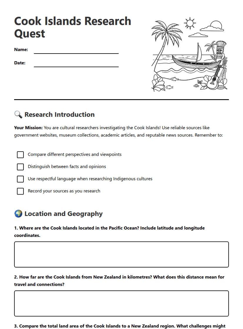 Cook Islands Research Quest