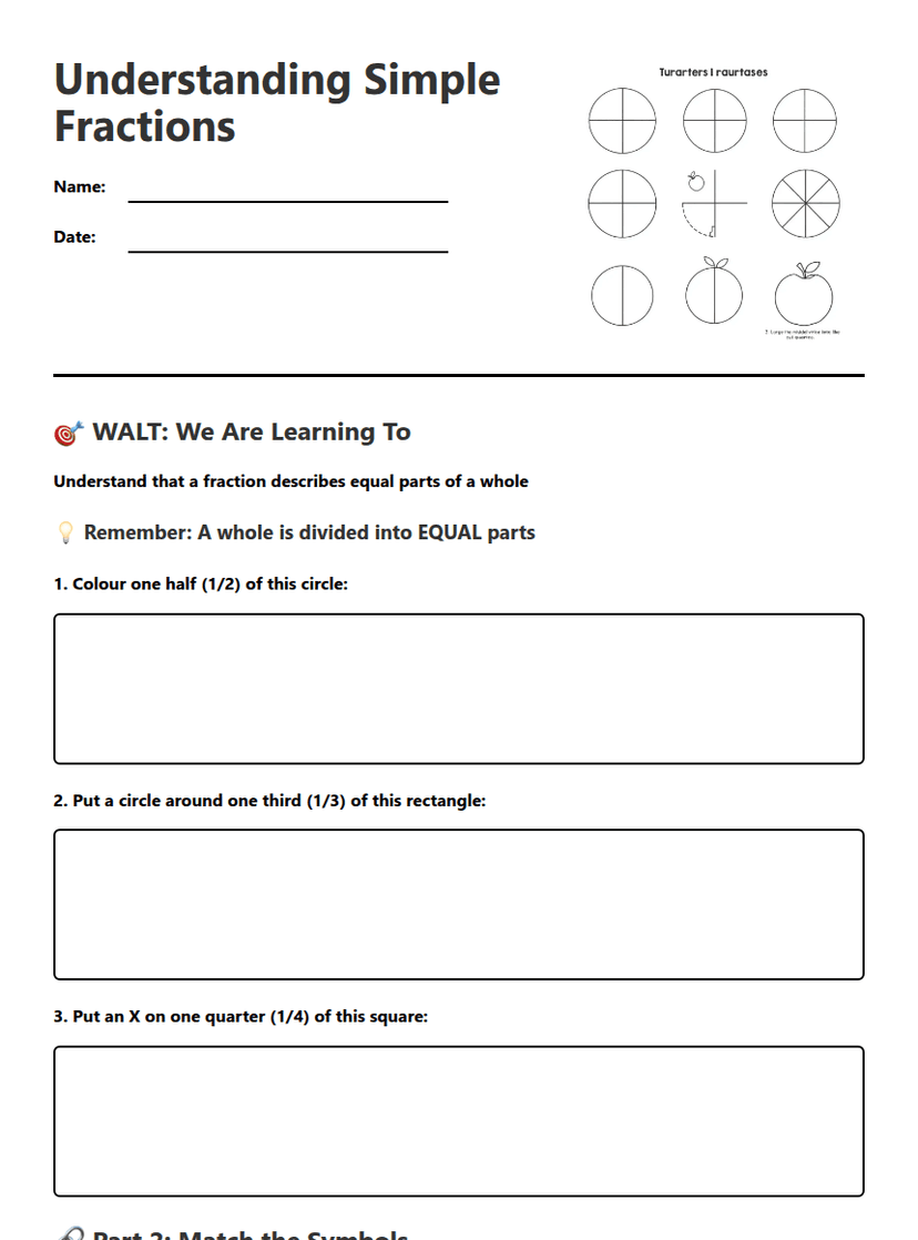 Understanding Simple Fractions