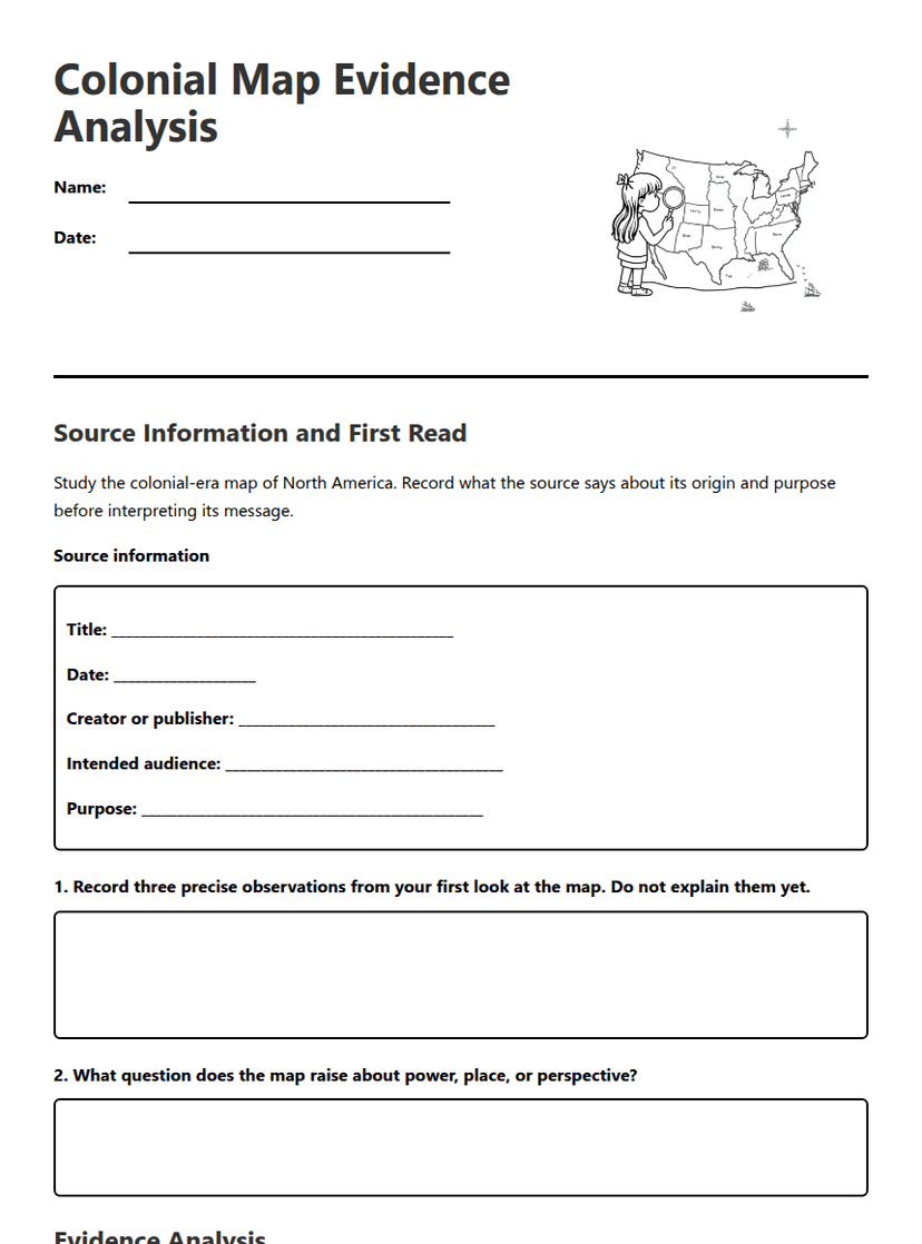 Colonial Map Evidence Analysis