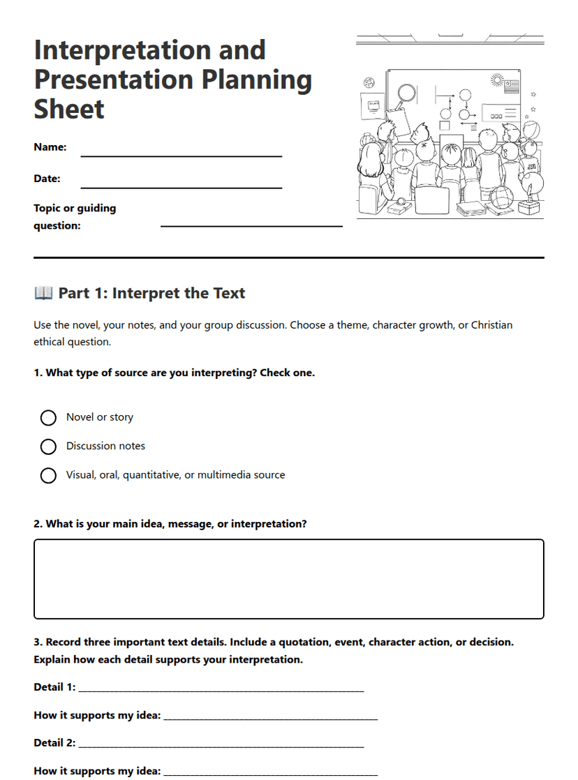Interpretation & Presentation Planner