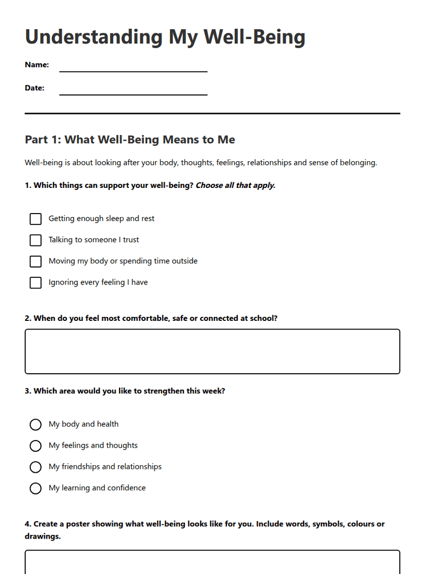 Understanding My Well-Being