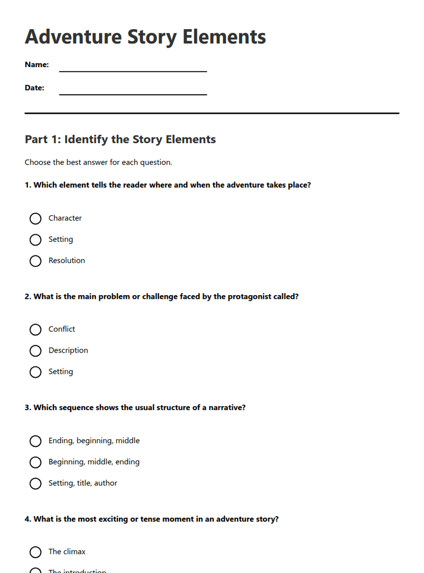 Adventure Story Elements