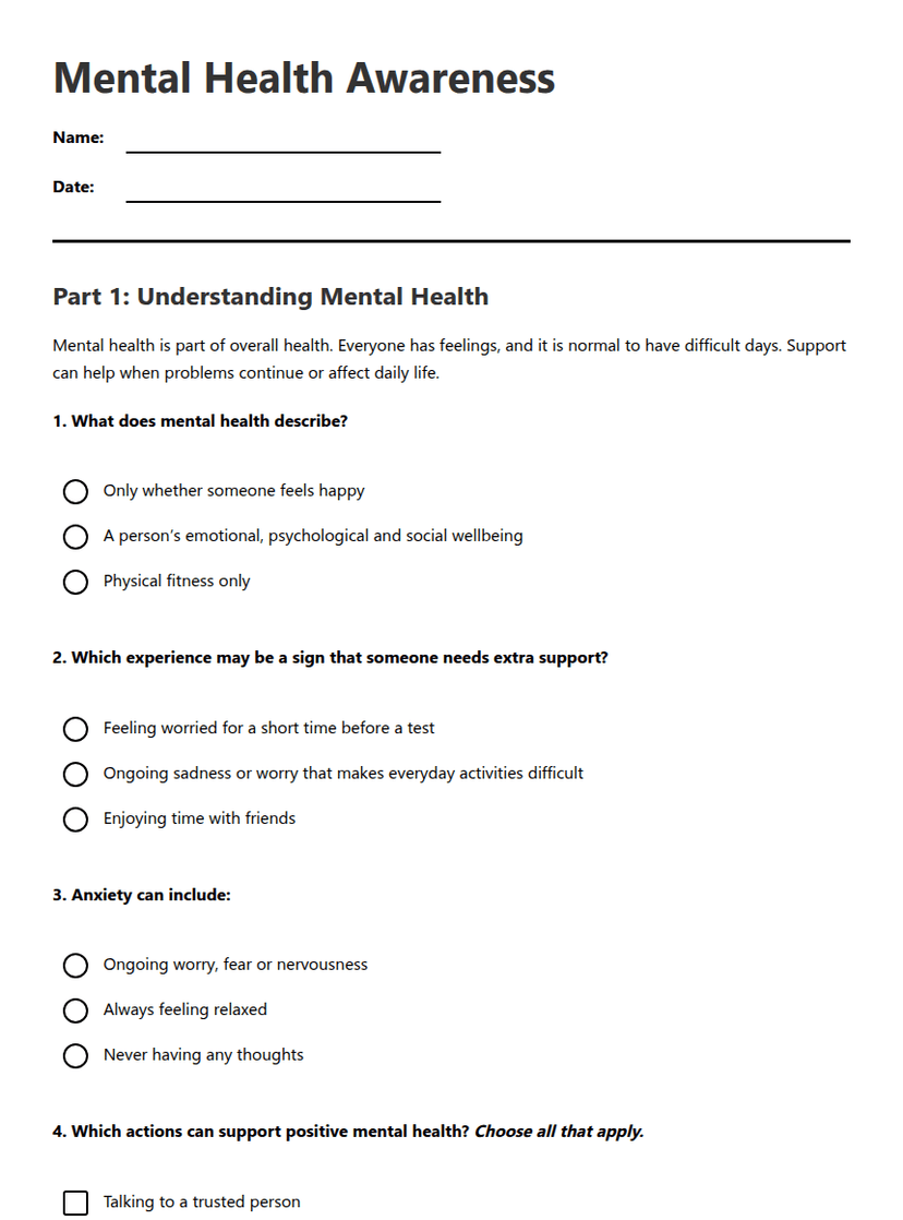 Mental Health Awareness