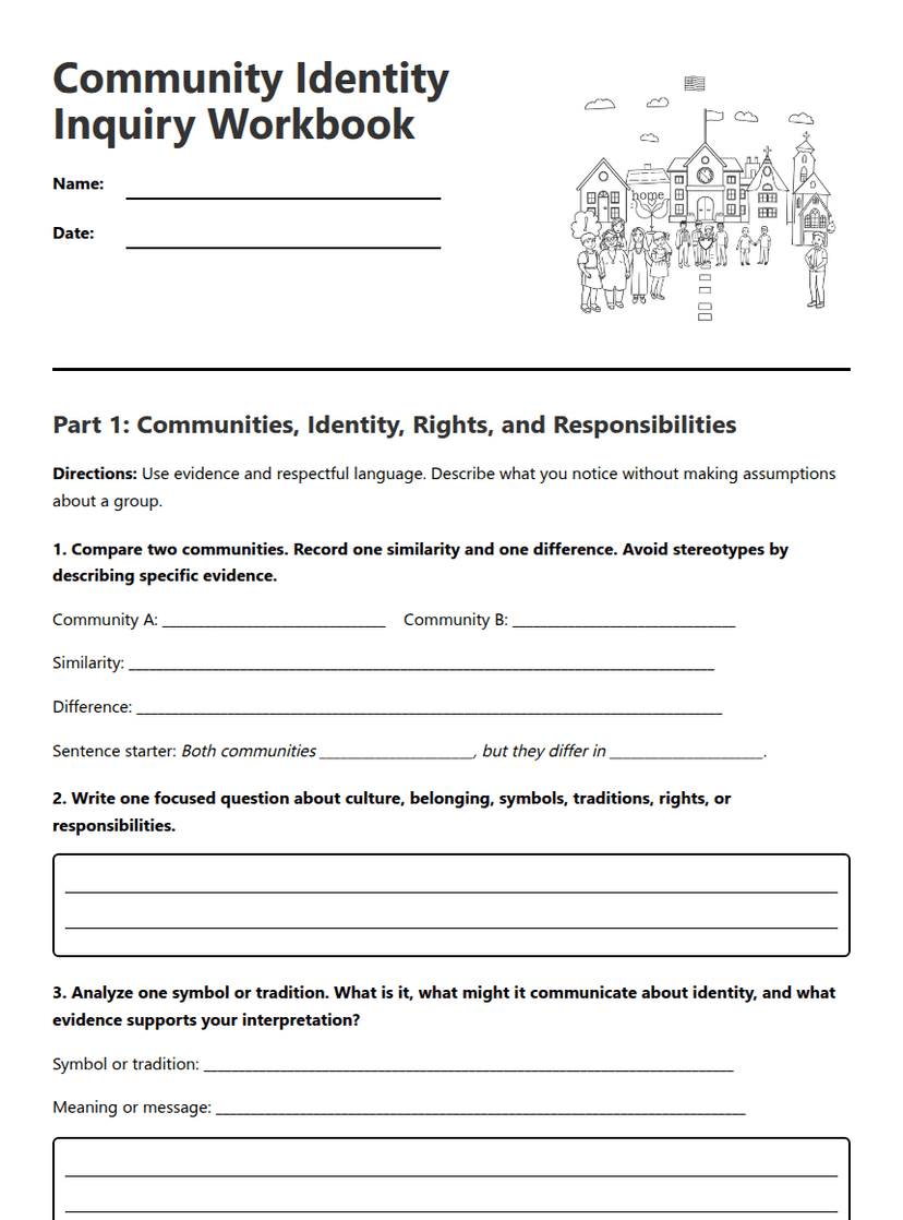 Community Identity Inquiry Workbook