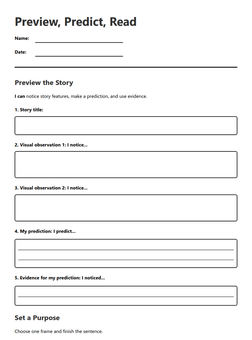 Preview, Predict, Read”】【