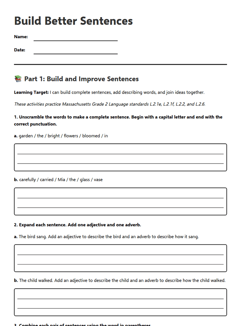 Build Better Sentences