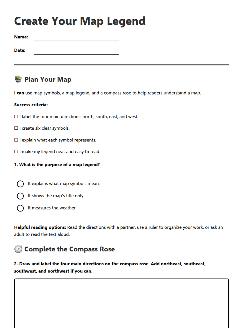 Create Your Map Legend