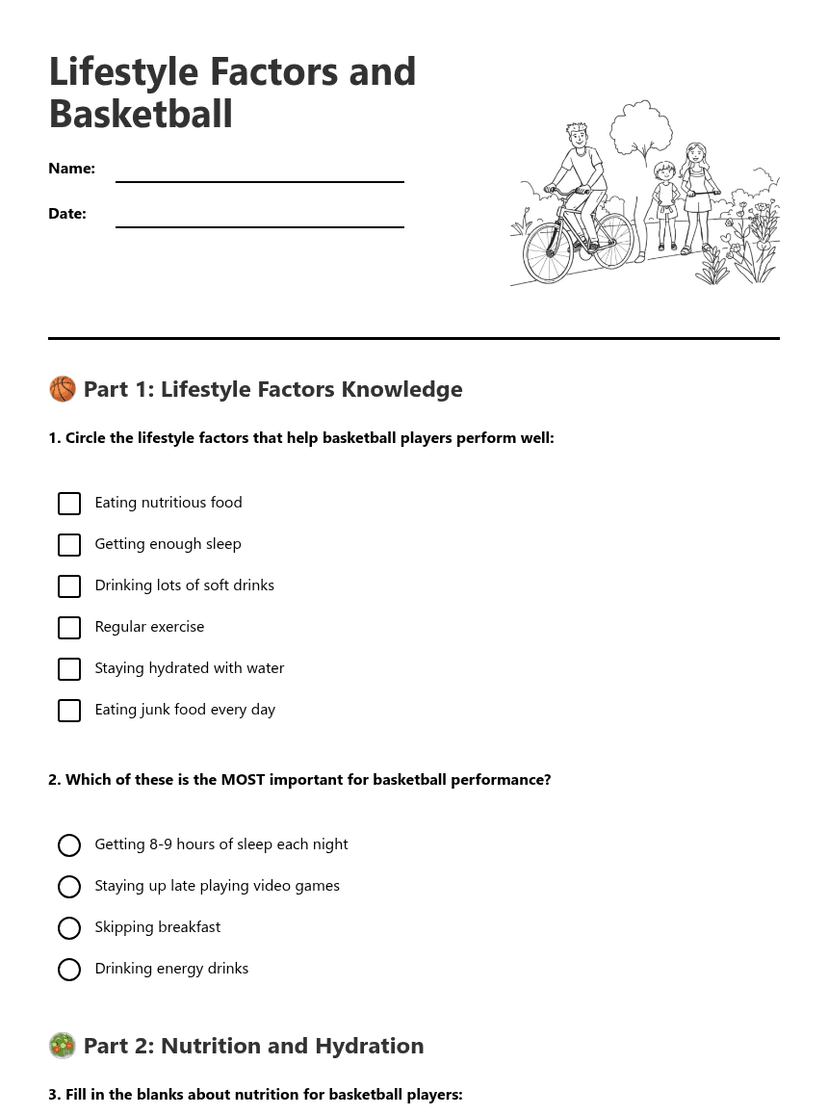 Lifestyle Factors and Basketball