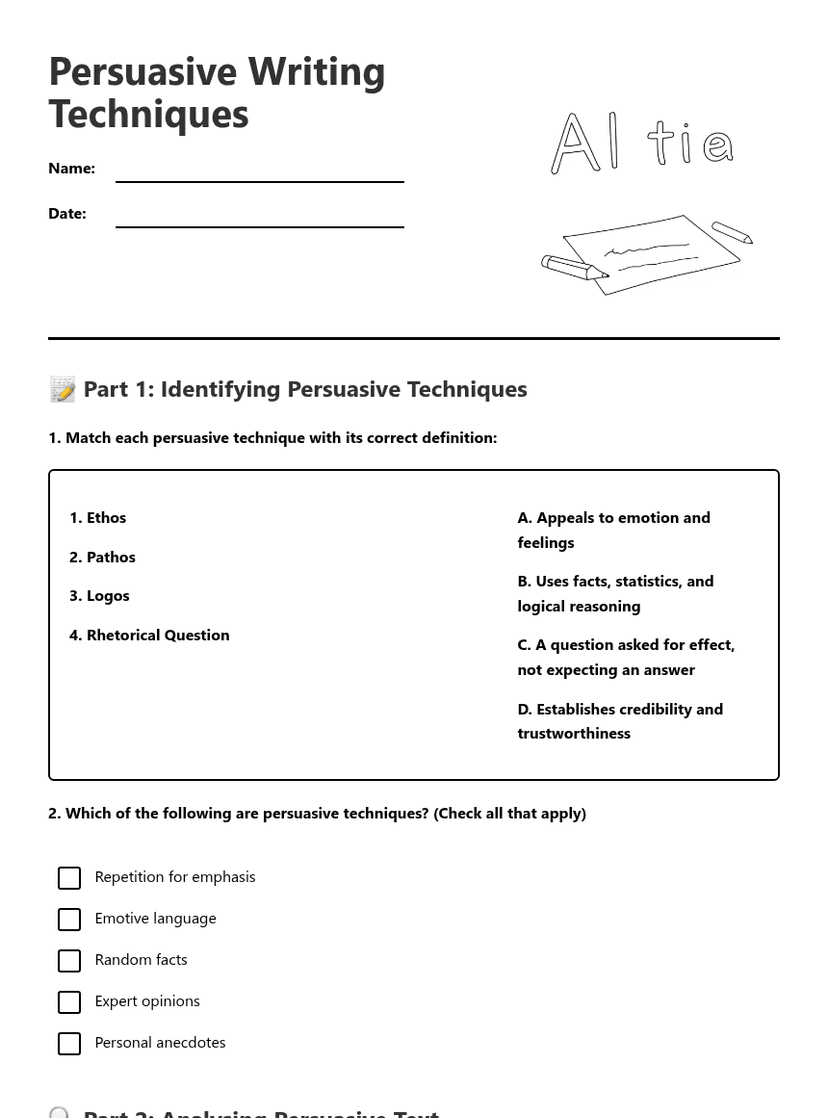 Persuasive Writing Techniques