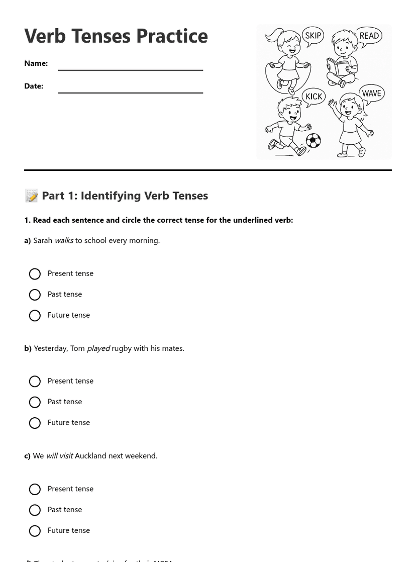 Verb Tenses Practice