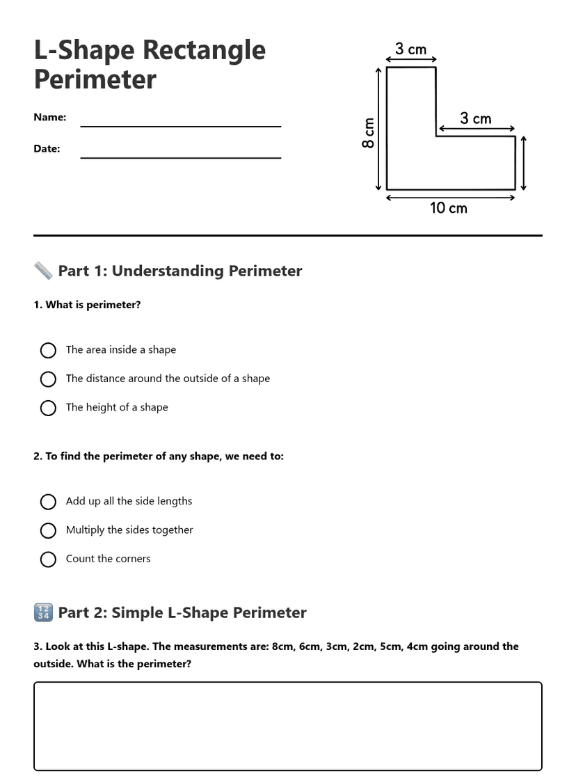 L-Shape Rectangle Perimeter