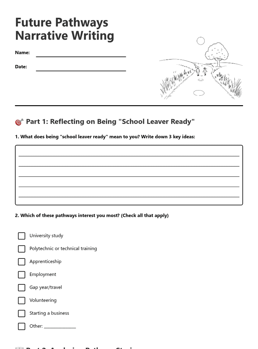 Future Pathways Narrative Writing