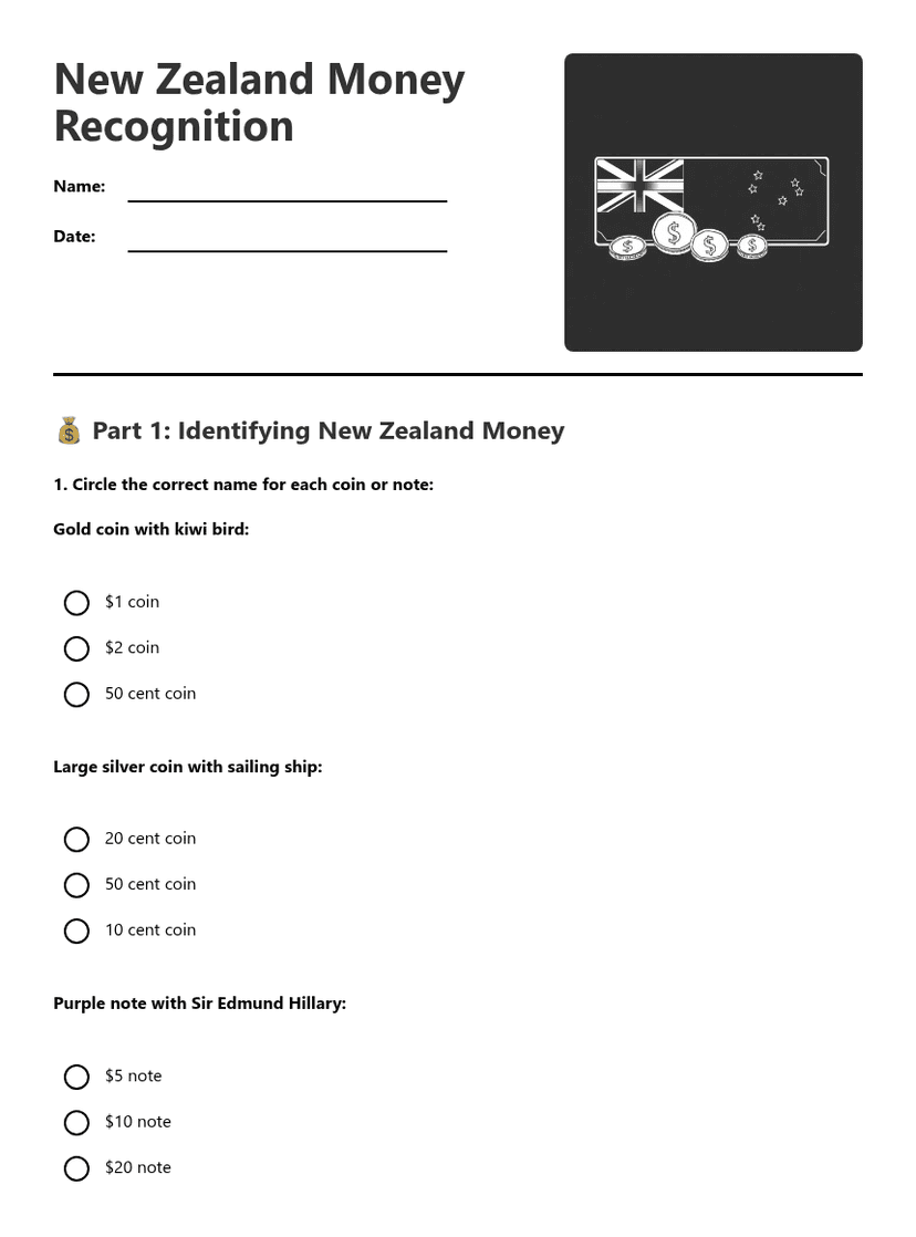 New Zealand Money Recognition