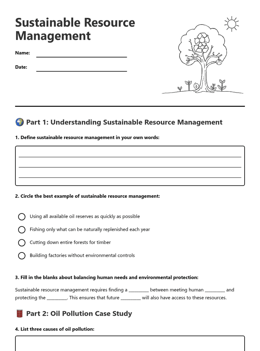 Sustainable Resource Management